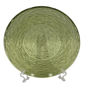 Anchor Hocking Vintage MCM Soreno Dinner Plate in Avocado Green